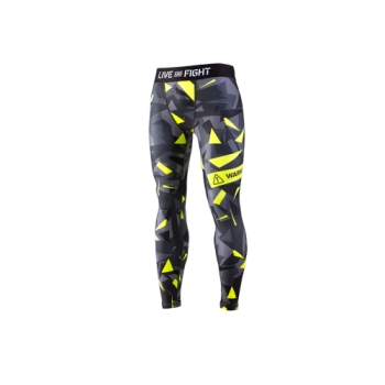 MEN`S LEGGINGS-ATHLETIC CAMO LIME